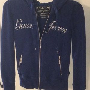 Guess Zip up Hooded Sweatshirt